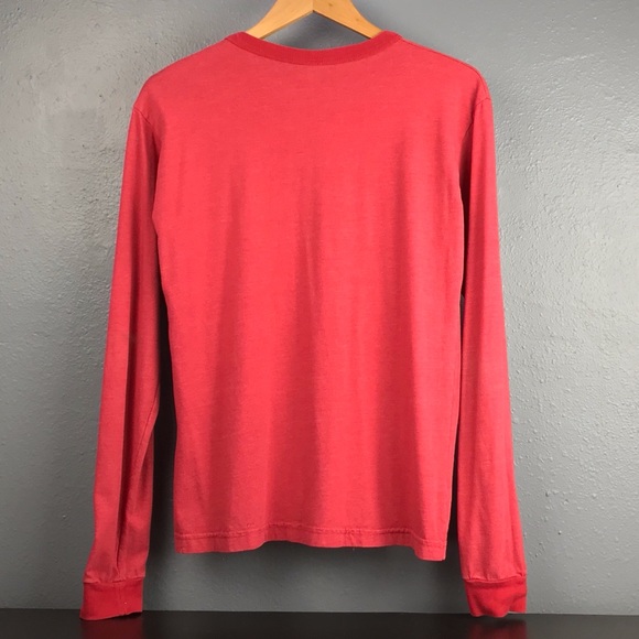 Hidden Message Long Sleeve T Shirt Red - Picture 3 of 5